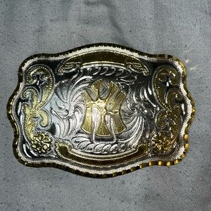 New York Yankees belt buckle western